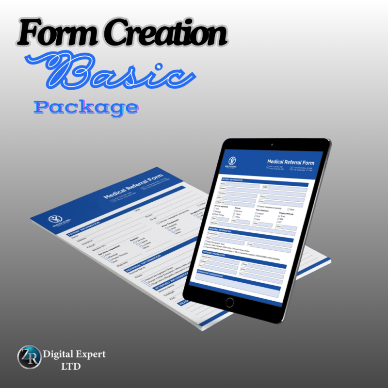 1- Basic Form Package Basic Form Creation Package ...