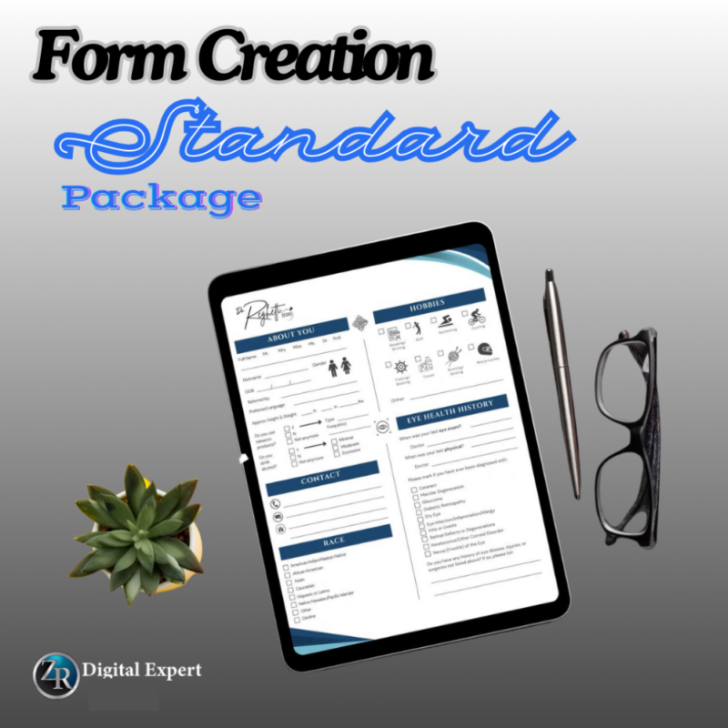 Standard Form Creation Package Deposit