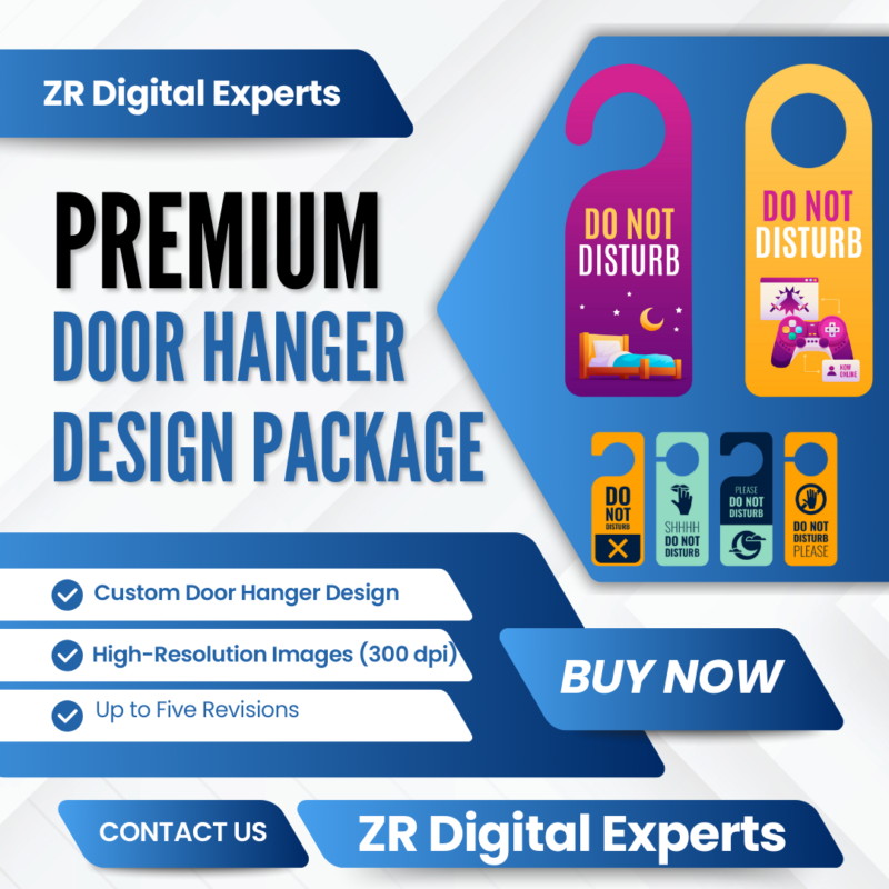 Premium Door Hanger Design Package Deposit