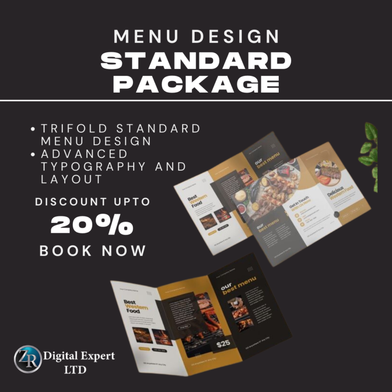 Standard Menu Design Package ...