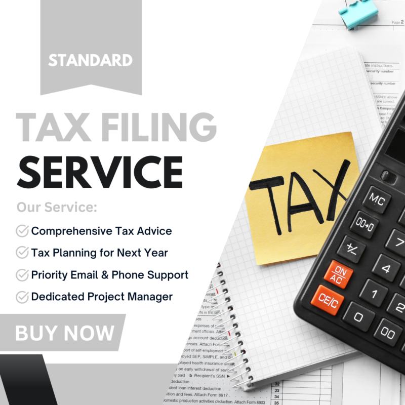 US Standard Tax Filing Deposit