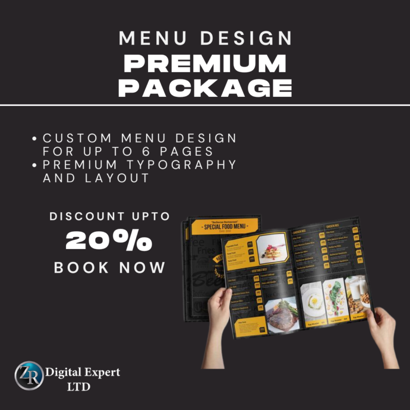 Premium Menu Design Package ...
