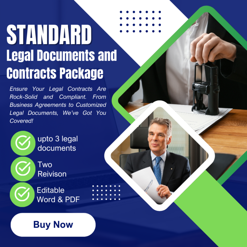 Standard Legal Documents and Contracts  Package